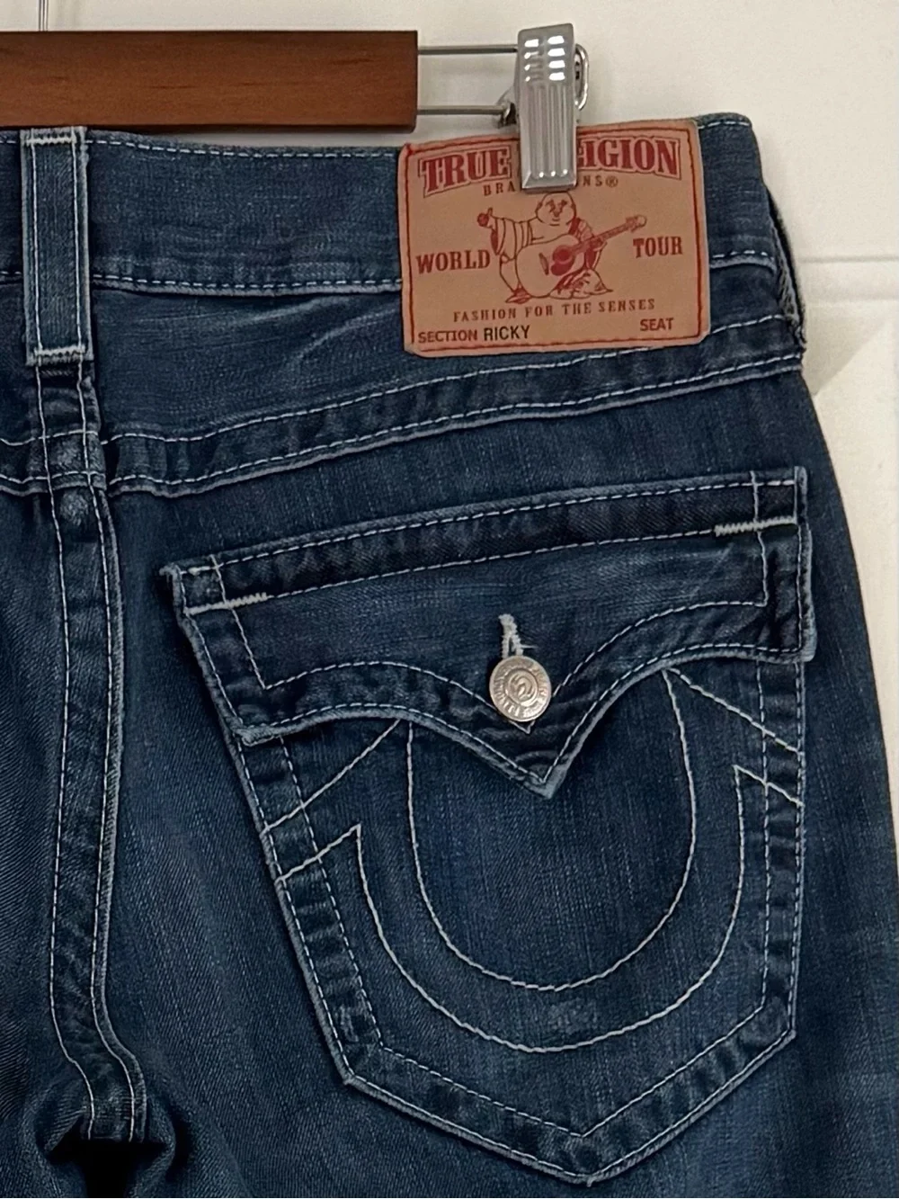 True Religion Men’s Ricky Straight Leg Denim Jeans